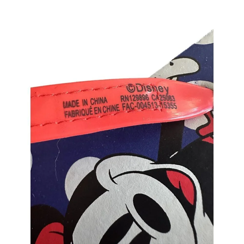 Disney‎ Minnie Mouse Polka Dot Flip Flops With Bow For Kids Size 11-13